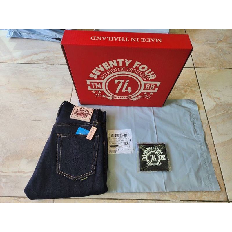 74denim premium 20ozมีทรงกะบอกเล็กและกะบอกตรง