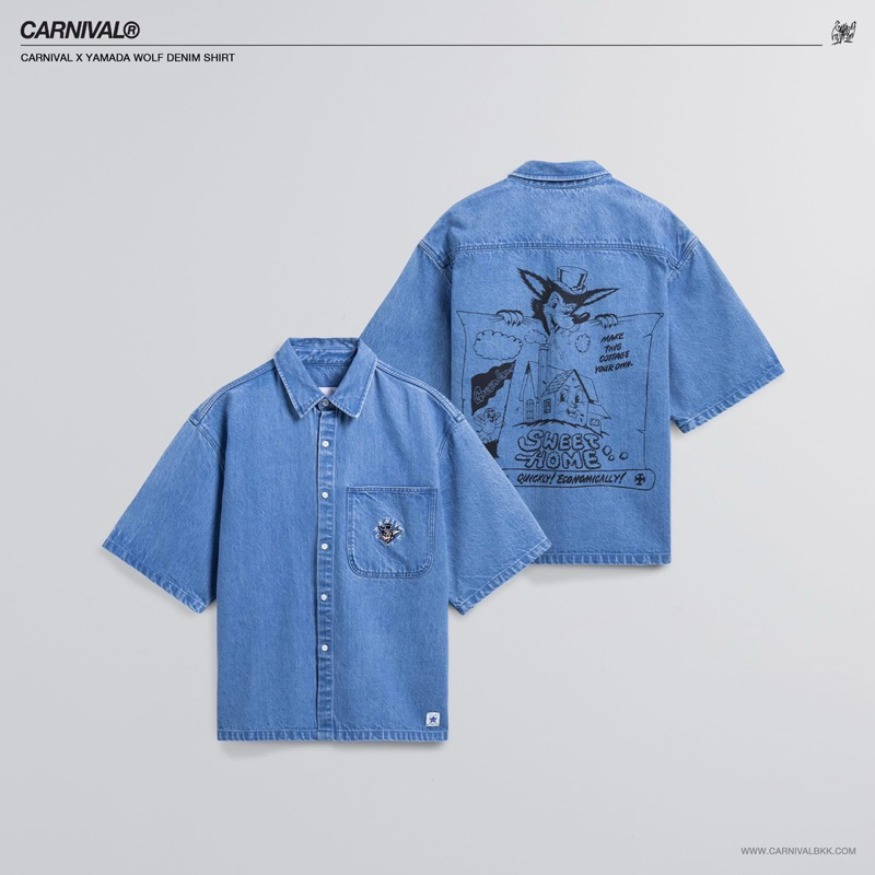 CARNIVAL X YAMADA WOLF DENIM SHIRT