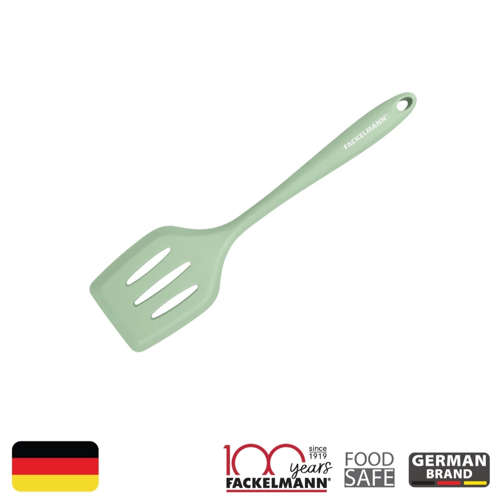 FACKELMANN ตะหลิวซิลิโคนมีร่อง ทนความร้อน ถนอมผิวกระทะ Silicone Slotted Turner Food Grade