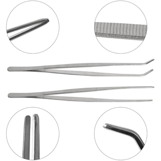 ฟอร์เซป forceps ปากคีบยาว 12-30cm แหนบยาว ฟอเซปสเเตนเลส ตกแต่งตู้ปลา ให้อาหารสัตว์