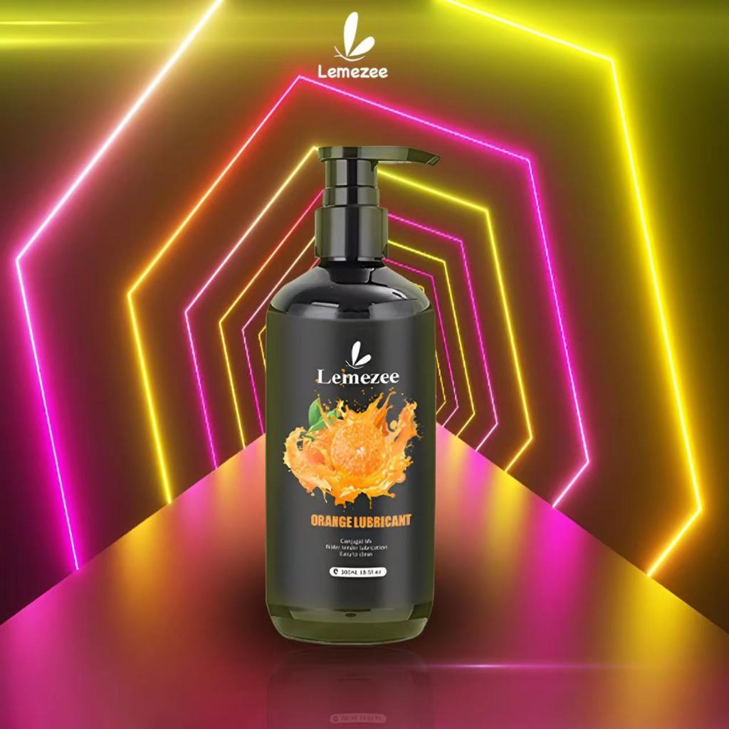 LMEZEE เจลหล่อลื่น PH5.5 เป็นธรรมชาติ 300ml water based รสส้มสด เป็นมิตรกับผิวหนัง ปลอดภัย และเหมาะสำหรับร่างกายมนุษย์