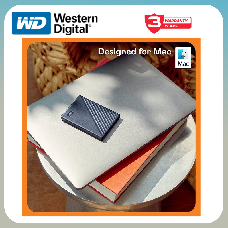 WD USB3.2Gen1 4TB/2TB/1TB Western Digital HDD External Harddisk ฮาร์ดดิสพกพา รุ่น My Passport ความจุ