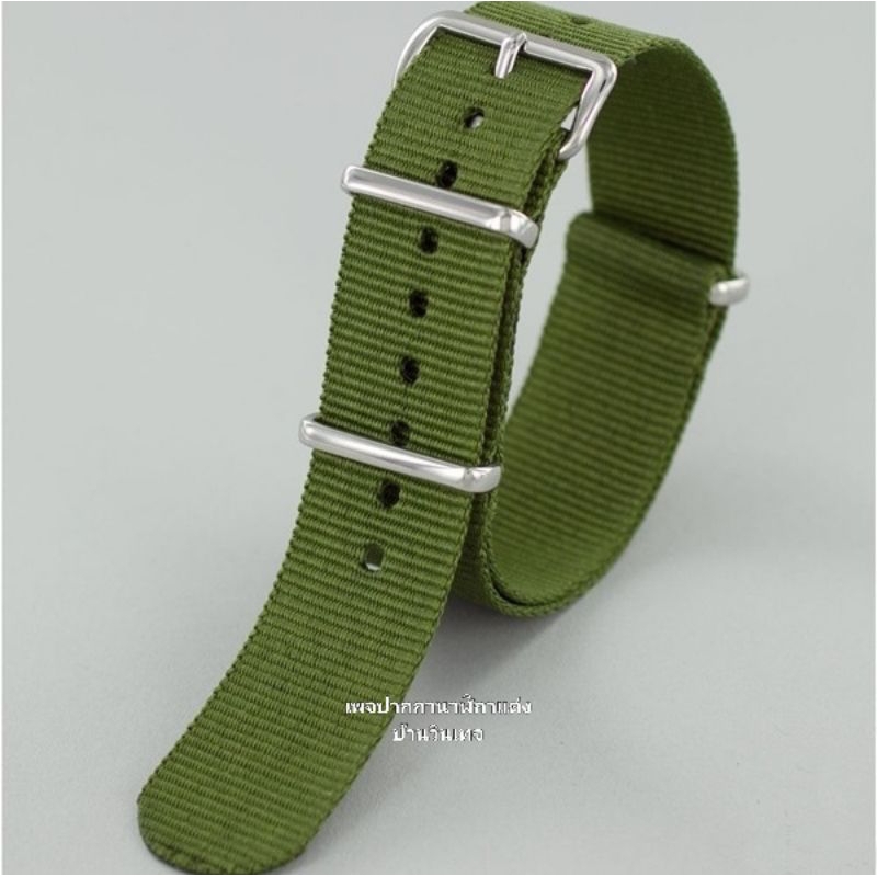(ไทย)สายนาฬิกา นาโต้ขนาด 18-20-22มิล สําหรับนาฬิกา Garmin/Samsung Galaxy Watch /Huawei Watch