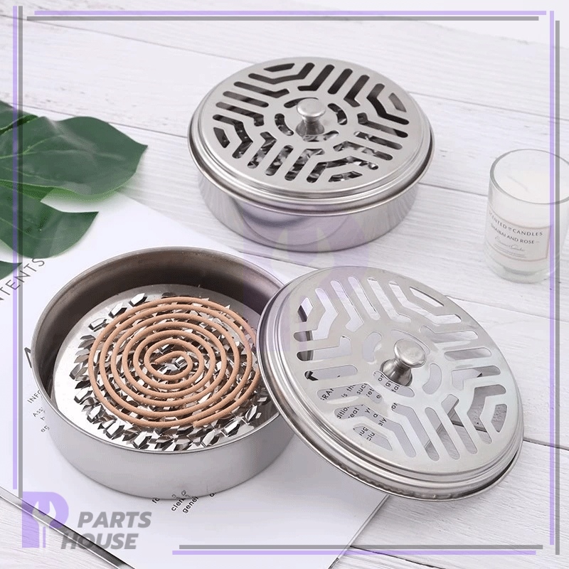 เก็บขี้เถ้าบุหรี่ ที่ใส่ยากันยุง แผ่นขดยาจุดกันยุง การออกแบบป้องกันการลื่น ฉนวนกันความร้อนและป้องกันการลวก ทนทาน - รูปที่ 6