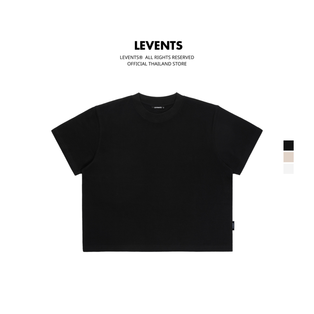Levents® Blank Boxy 2.0 Tee เสื้อครอปเปล่า แขนสั้น ไม่มีลวดลาย ผ้านุ่มลื่นยับยาก