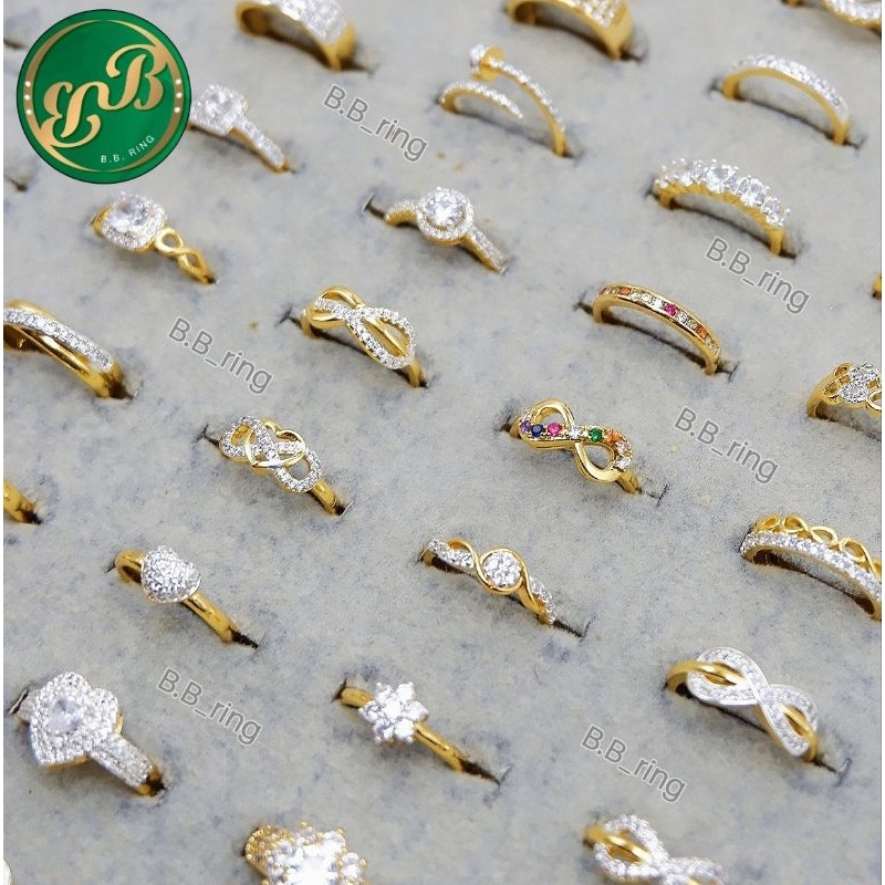 แหวนชุบ.แหวนไมครอน-ปรับไซต์ได้งานสวยหรู(มี50แบบ)ราคาเฉพาะแหวน