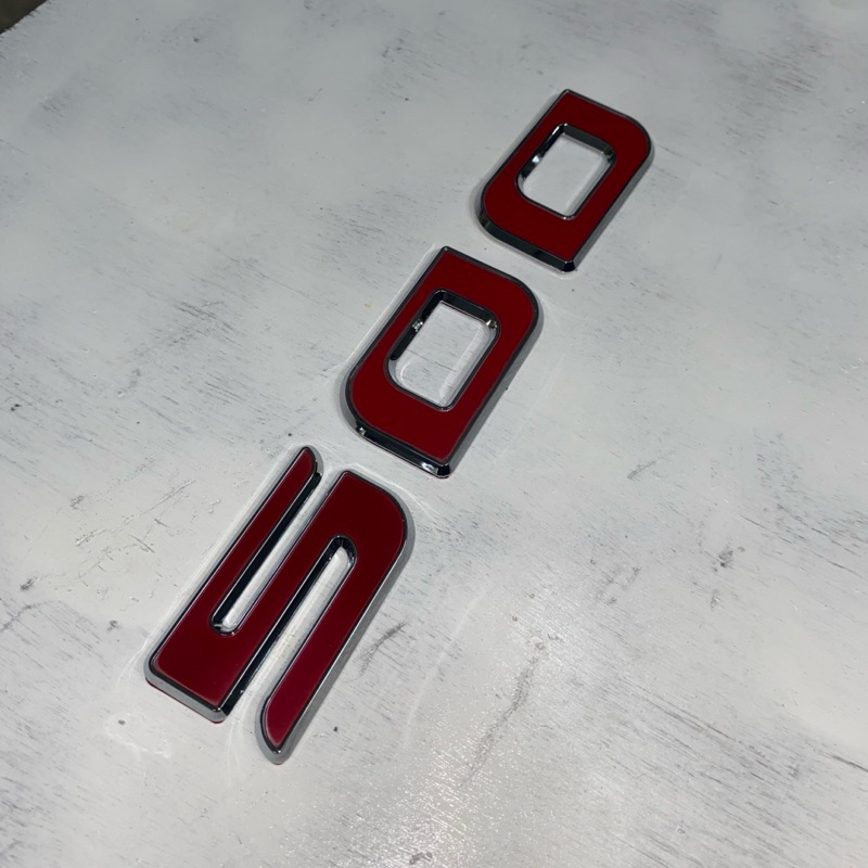 โลโก้ 500 HINO ตัวอักษร500 พร้อมกาว3M ติดประดับรถบรรทุกฮีโน่ สติกเกอร์นูน