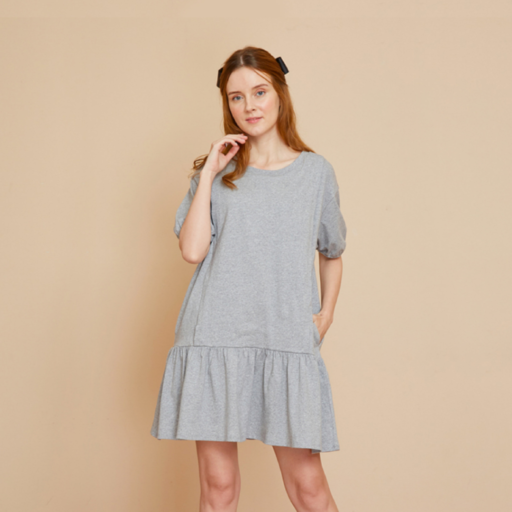 RIRIN Maternity – Premium Nursing Dress รุ่น Summer ชุดคลุมท้องเปิดให้นม ทรง Oversize แขนตุ๊กตา