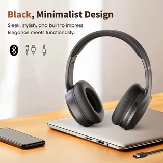 Bridio M8 หูฟังบลูทูธ รองรับ Bluetooth 5.4 3EQ Noise Reduction Headphone Low Latencyหูฟัง with MIC หูฟังครอบหู 20ชั่วโมง