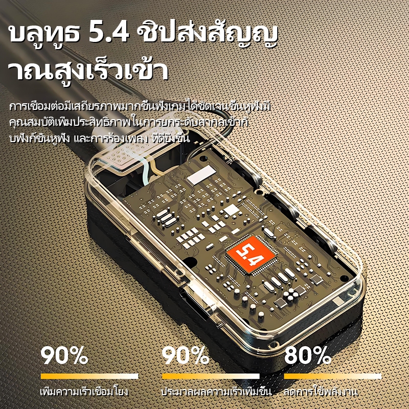 พร้อมส่ง หูฟังบลูทูธ ชุดหูฟังชนิดใส่ในหูสเตอริโอเบสแบบสเตอริโอ HIFI พร้อมไมโครโฟน ชุดหูฟังแบบสปอร์ต