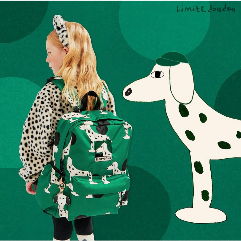 「สินค้าลิขสิทธิ์แท้」IRIS KIDS l IKB24012-IKS076 Doggie backpack กระเป๋านักเรียน กระเป๋าเป้ พวงกุญแจกระเป๋าสตางค์