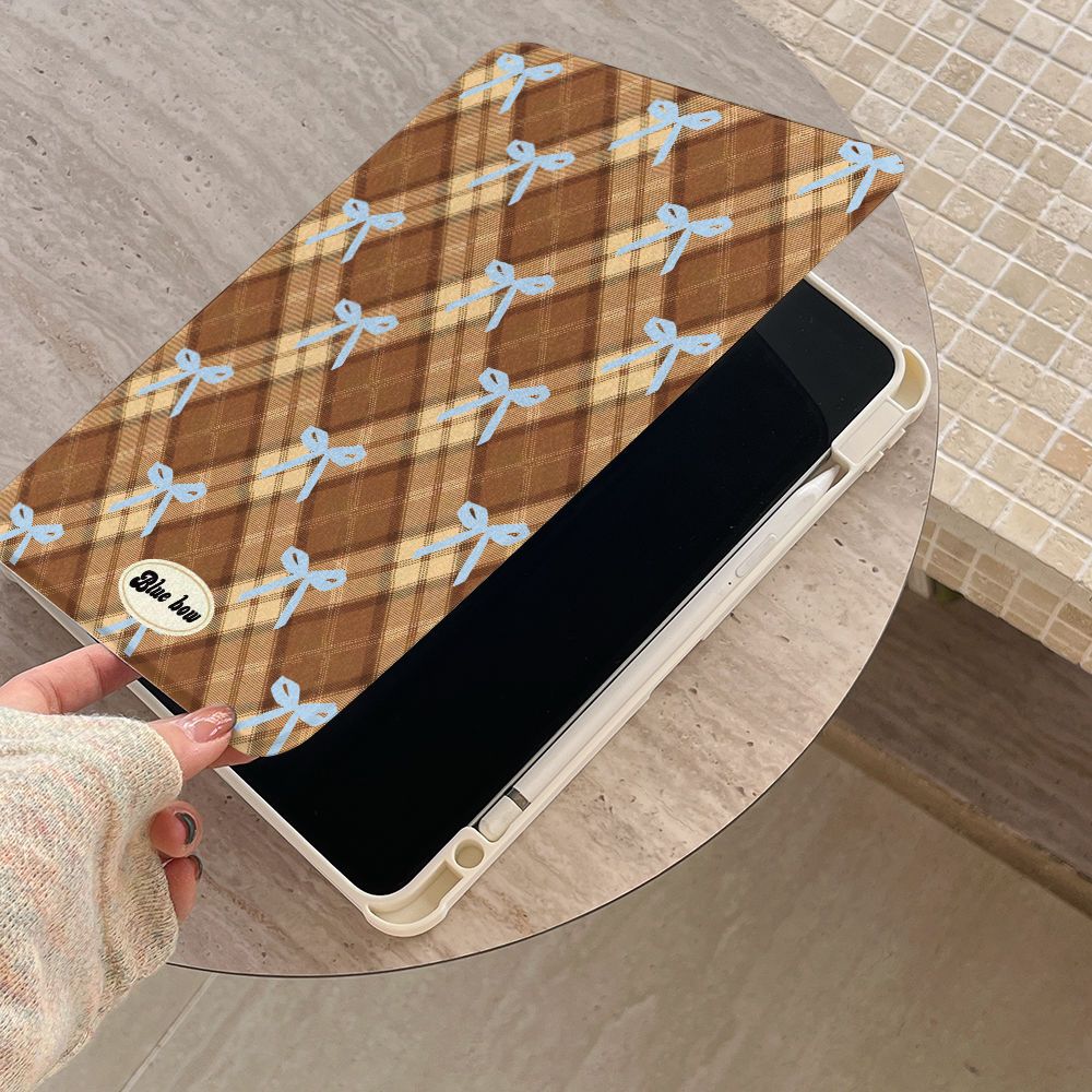 🚀จัดส่งทันที🚀เคสไอแพด การหมุน 360 องศา โบว์ริบบิ้น Air7 Pro11 2024 Air6 13 Gen11 ขัดแตะ เคสipad - รูปที่ 3