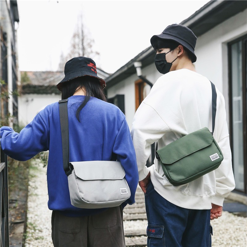 กระเป๋าสะพายข้าง ผ้าแคนวาสแฟชั่น ผู้ชาย งานสวย ใส่ของได้เยอะ - รูปที่ 5