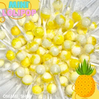 อมยิ้มมินิ ลูกตา รวมมินิอมยิ้ม ชิ้นละ3.5g. (50-200ชิ้น) Mini lollipop สีสันสดใส อมยิ้มสผลไม้คละสี