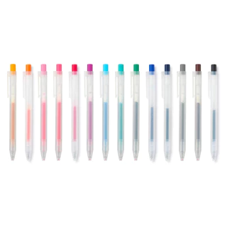 MUJI มูจิ ปากกาหัวกด หมึกเจล และ ไส้เปลี่ยน ขนาด 0.5 Smooth Gel Ink Pen Knock หัวกด มูจิ ของแท้ ปากกา