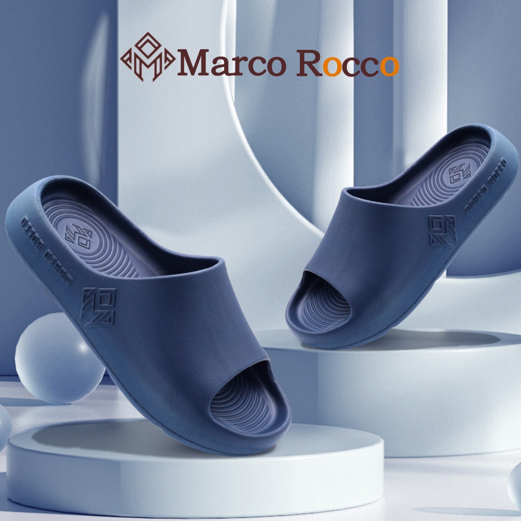 Marco Rocco รองเท้าแตะผู้ชาย รองเท้าแตะ อุ้งแมว ลำลองสำหรับ กันลื่น สีคลาสิค พื้นนิ่ม น้ำหนักเบา กลางแจ้ง MR8001M