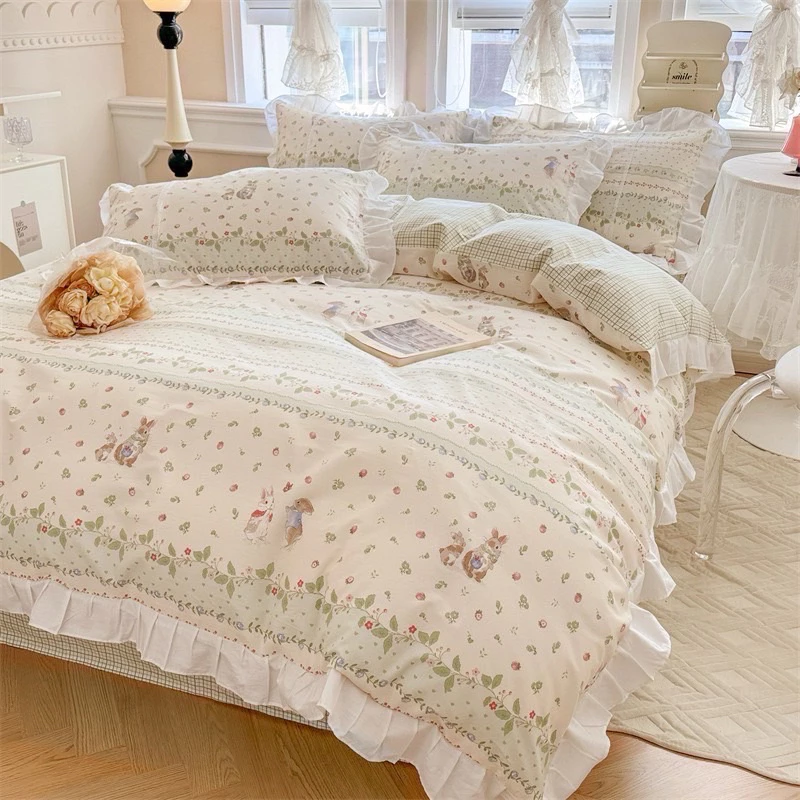 ชุดผ้าปูที่นอน Cotton รุ่น Labfundee 6 ชิ้น พร้อมผ้านวม 7 ฟุต thumbnail 7