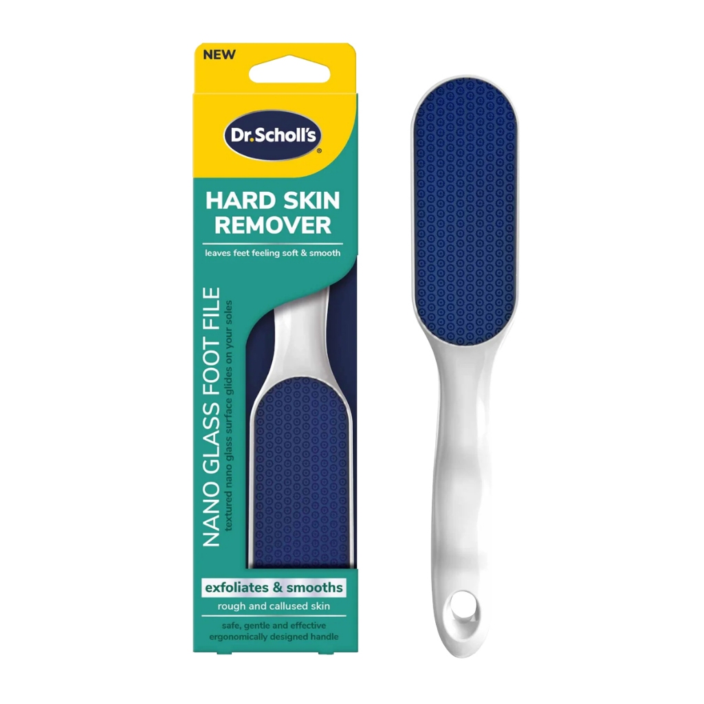 Dr. Scholl’s Hard Skin Remover Nano Glass Foot File ดร.สกอลล์ ตะไบขัดฝ่าเท้านาโนกล๊าส ตะไบขัดฝ่าเท้า ให้ผิวเรียบเนียน