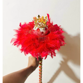 ไม้คฑาครัมเมเยอร์เด็ก(หัวมงกุฎรามี่ขนนก)ไซต์ 80-120 cm