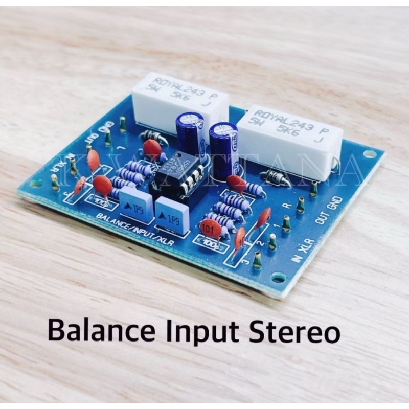 Balance Input วงจร บาร์ล้านอินพุท รุ่น STEREO ไม่มีแจ็คไมค์ในตัว