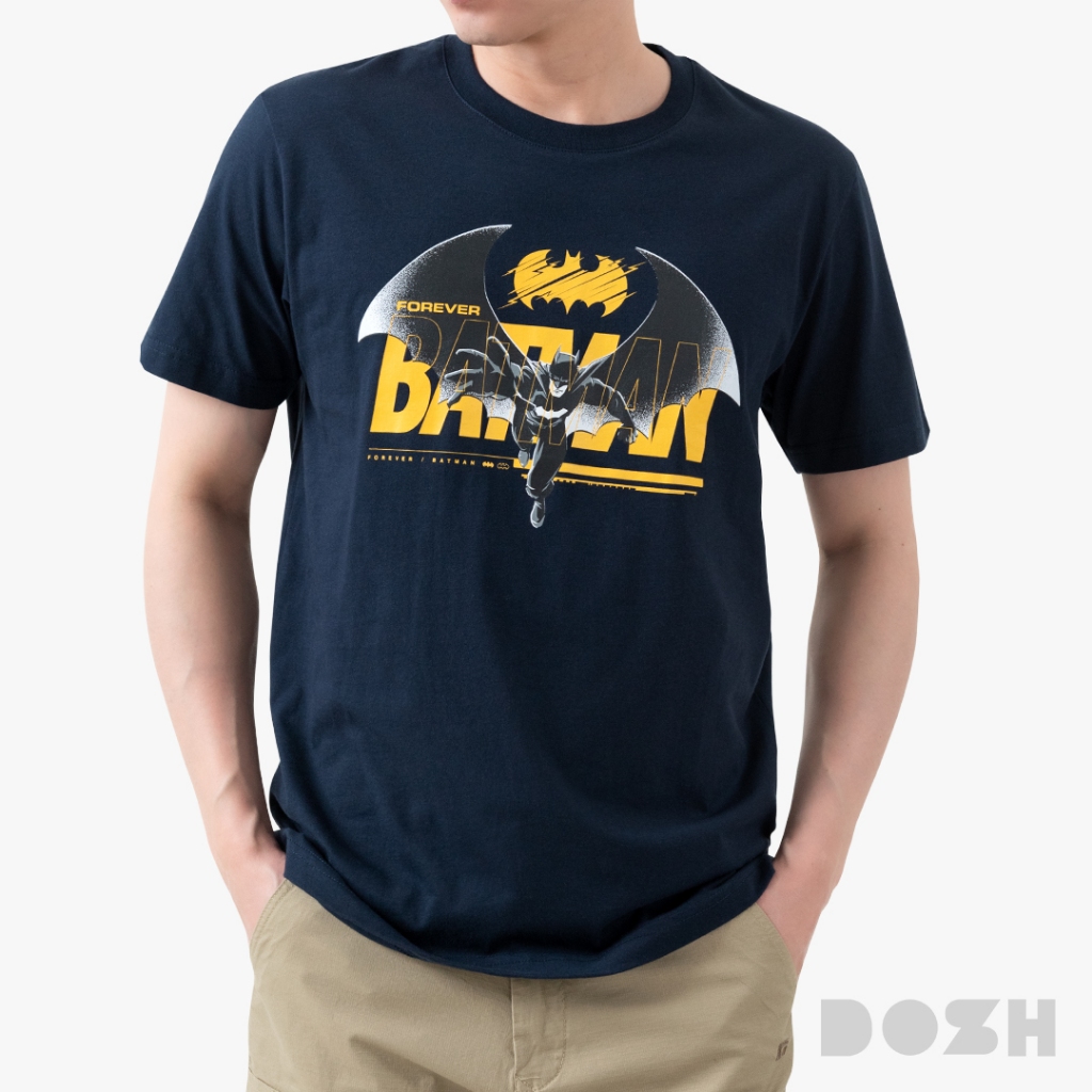 DOSH MEN'S T-SHIRTS BATMAN เสื้อยืดคอกลมผู้ชาย DBMT5323-NV (XS-XL)