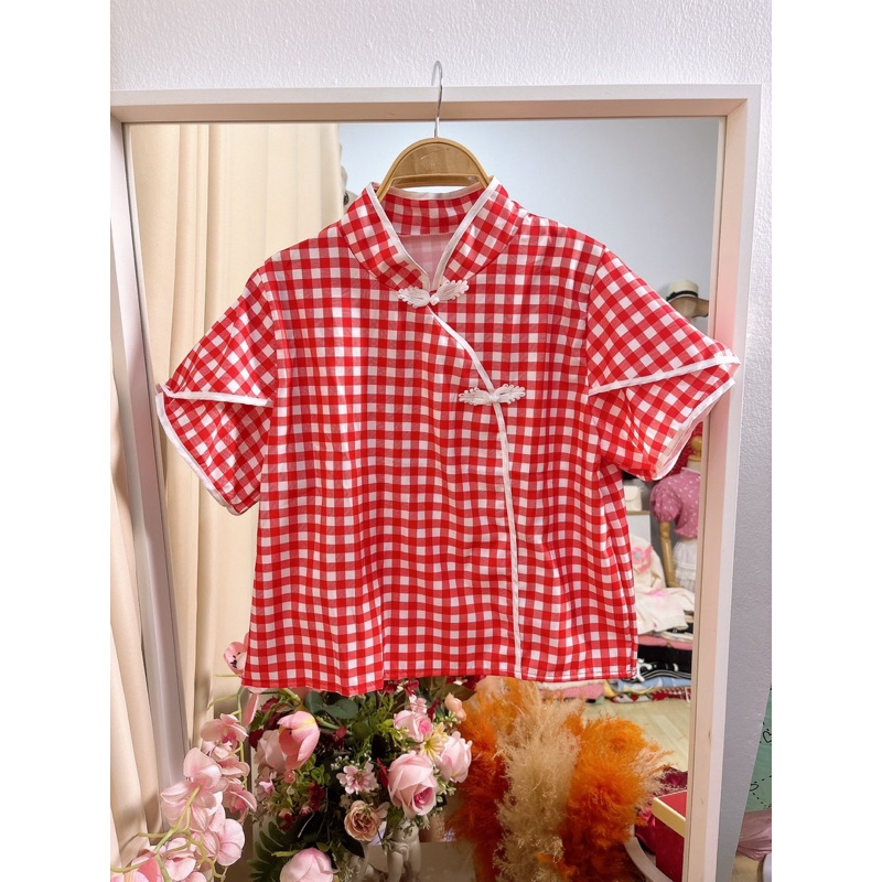 เสื้อตรุษจีน กี่เพ้างานเสื้อ รหัสS