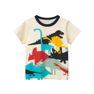 เสื้อยืดเด็ก ใส่ได้ทั้งเด็กผู้หญิงและเด็กผู้ชาย Size100-140 เนื้อผ้าCOTTON ไม่หนาไม่บางเกินไป ใส่สบาย (พร้อมจัดส่ง)