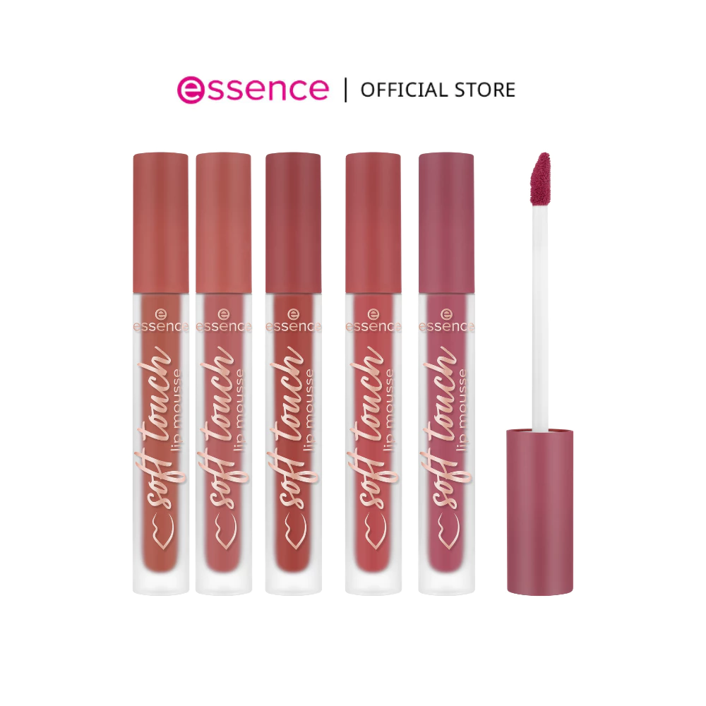 essence เอสเซนส์soft touch lip mousse ลิปมูสเนื้อกำมะหยี่แมตต์ สีชัดติดทน