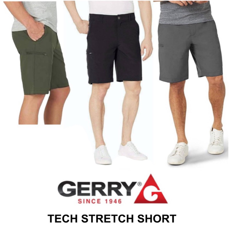 กางเกงขาสั้นGERRYผ้ายืดหยุ่นใส่สบายใส่คล่องตัวสุง ใส่ท่องเที่ยวเอนกประสงค์ของแท้