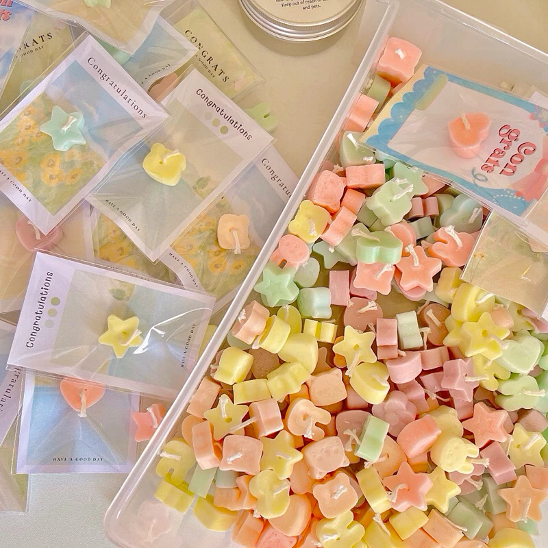 เทียนหอมมินิ สีพาสเทล ของแจกปัจฉิม ของขวัญ น่ารัก thumbnail 5