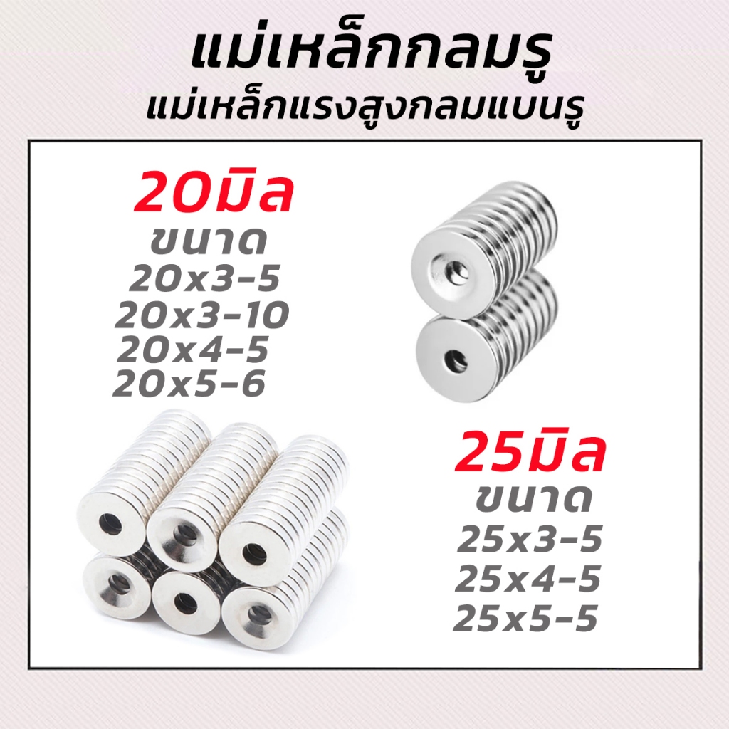 แม่เหล็กกลมแบนN35 แรงดูดสูง ชุบนิเกิล จำนวน 1ชิ้น มีหลากหลายขนาดให้เลือก เก็บเงินปลายทาง พร้อมส่ง