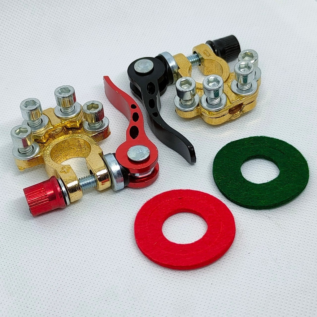 HEXMA 1คู่ ขั้วแบตปลดไว ตัวหนา ทองเหลืองแท้ (ไม่ใช่งานชุป) ร้านคนไทย ส่งของทุกวัน