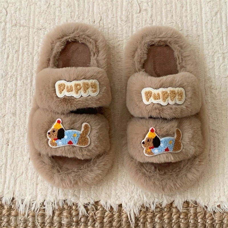 WP49/WP50 - Brownie Puppies - รองเท้าใส่ในบ้าน รองเท้าสลิปเปอร์