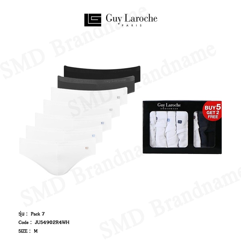 Guy Laroche  กางเกงชั้นในผู้ชาย รุ่น Pack 7 Code: JUS4902R2WH