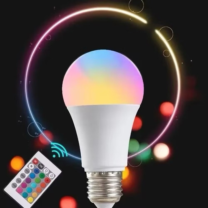 หลอดไฟอัจฉริยะ Bulb RGB 12W LED ไฟตกแต่ง หลอดไฟเปลียนสี ประหยัดไฟ เปลี่ยนได้16สี
