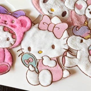 DIY ตัวปักตกแต่ง ขนปุย น่ารัก สำหรับงานฝีมือ เย็บติดเสื้อ ไม่มีกาว ตกแต่งเสื้อผ้า กระเป๋า งาน Craft และ อื่นๆ