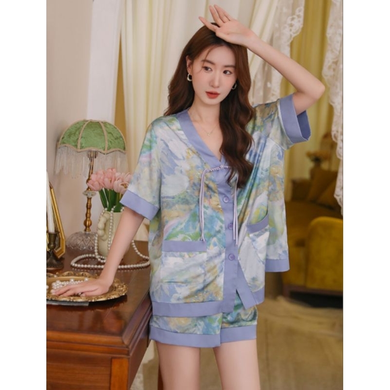 ชุดนอน Meili pajamas (premium silk satin)