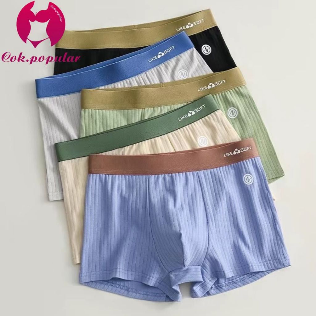 #401 กางเกงในผู้ชาย ผ้าดีนิ่มใส่สบาย ระบายอากาศดีเยี่ยม  Size L-4XL มีหลายสีให้เลือก 3206#