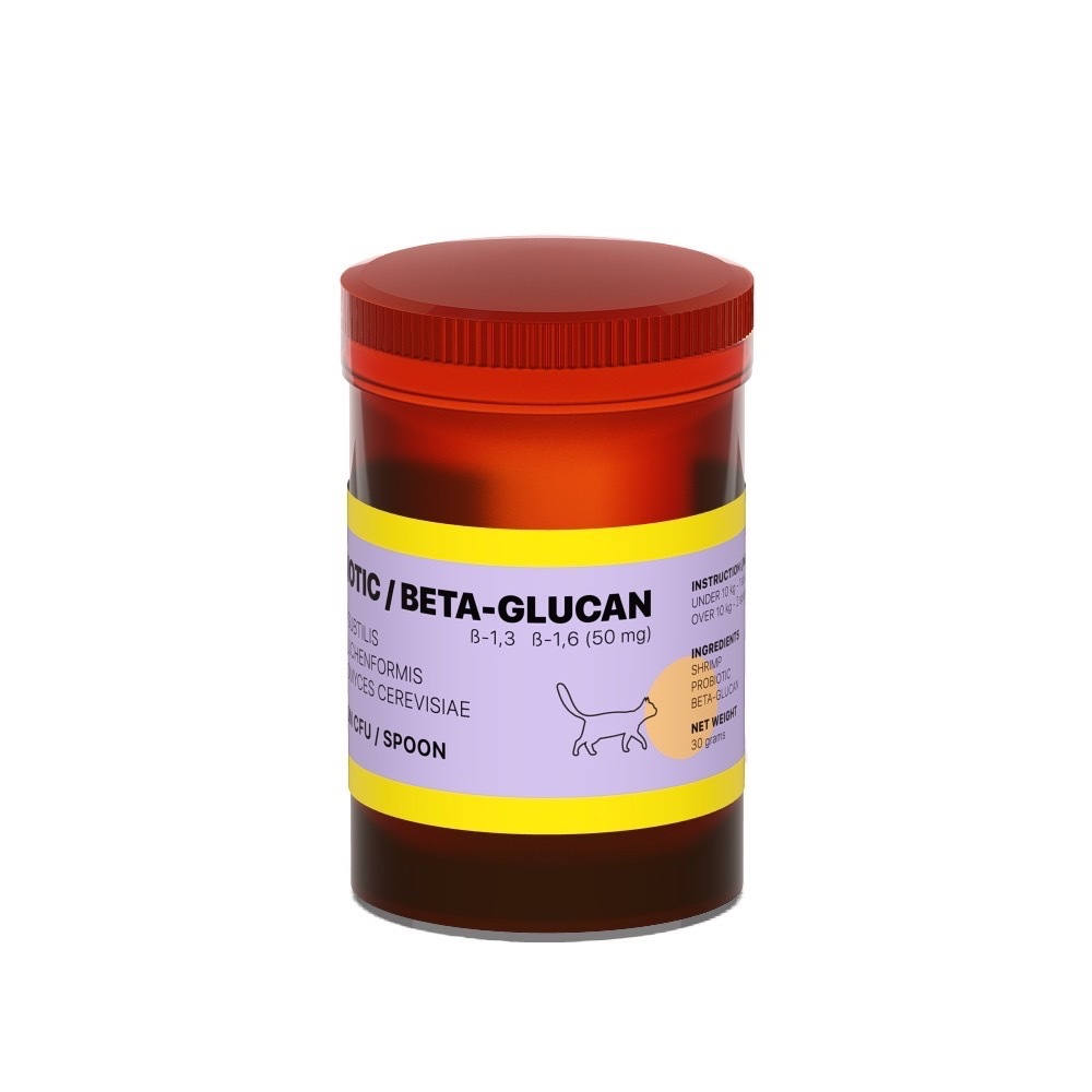 kitazawa x SWOOPE  โพรไบโอติกผสมเบต้ากลูแคนสำหรับแมว ปรับสมดุลลำไส้ เสริมภูมิคุ้มกัน 30กรัม