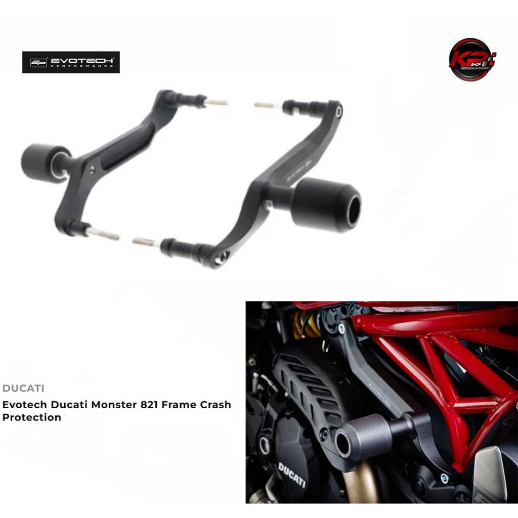 กันล้มกลาง Evotech Ducati Monster 821/1200 Frame Crash Protection