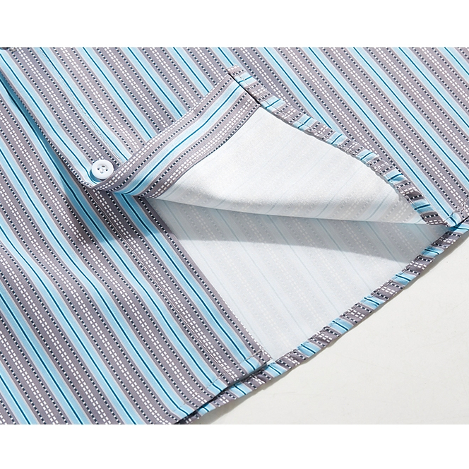 CLIFF เสื้อเชิ้ตผู้ชาย แขนสั้นลายทาง แมทช์ลุคง่าย แบบหลวม แฟชั่น