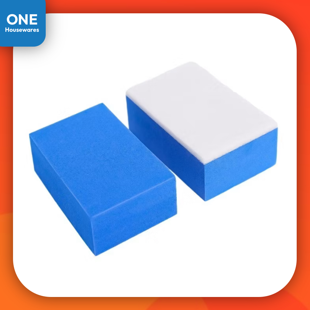 ฟองน้ำ ขนาด 6.4 x 2.5 cm 1 ชิ้น ฟองน้ำทำความสะอาดกระจกรถยนต์