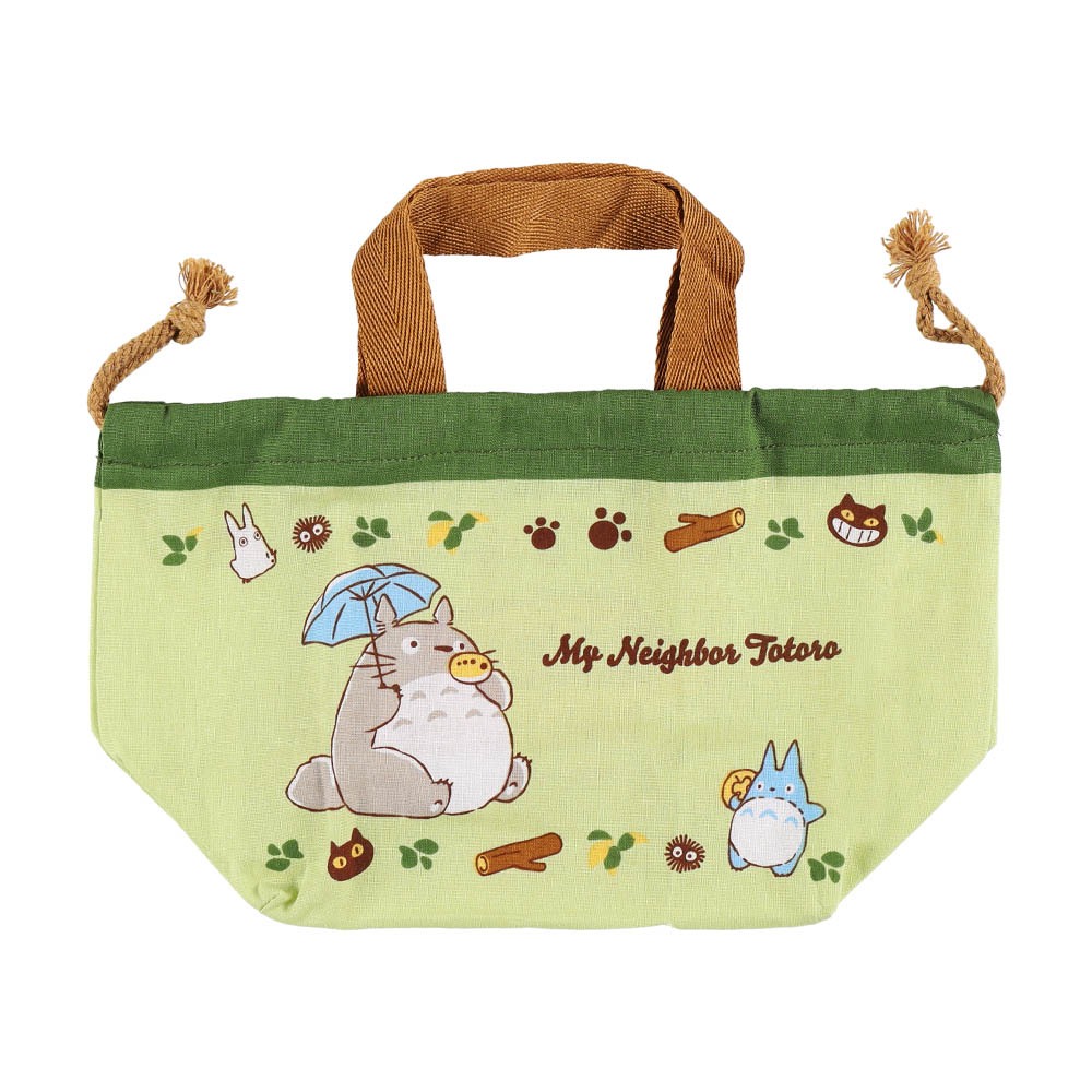 Ghibli My Neighbor Totoro Lunch Pouch Neko Bus (Cat Bus) ถุงผ้า ถุงใส่กล่องข้าว ถุงเชือกรูด โตโตโร่ เนโกะบัส จิบลิ