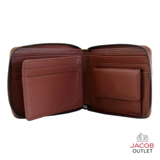 JACOB กระเป๋าสตางค์ชาย ซิปรอบ ZIPPER Leather Wallet - รุ่น 22522