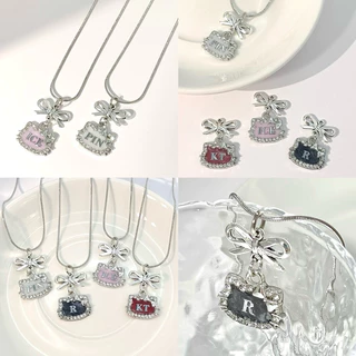 สร้อยคอ Hello Kitty winking ᰔ | ใส่อักษรได้ 1-3 ตัว A-Z,0-9 | แจ้งทางแชท,ข้อความถึงผู้ขาย