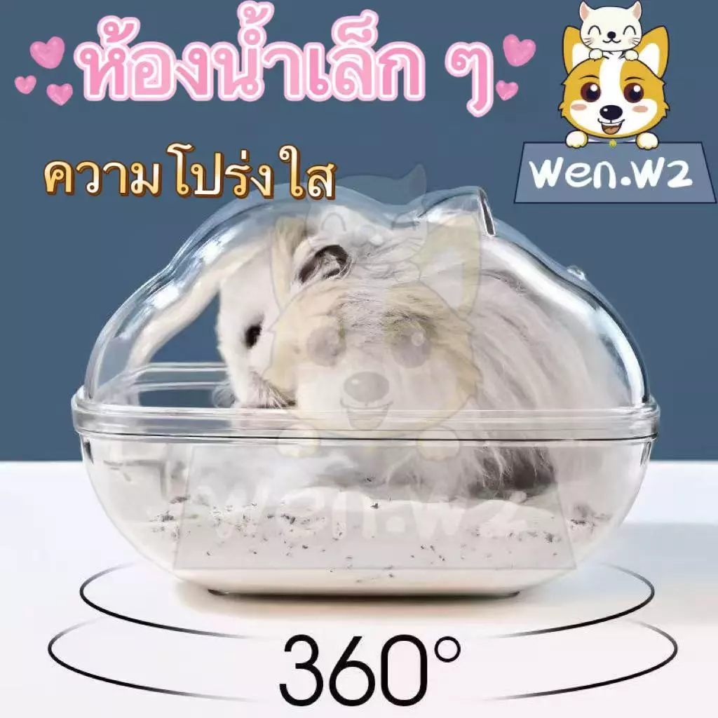 wen.W2 อ่างทรายอาบน้ำหนูแฮมเตอร์ thumbnail 9