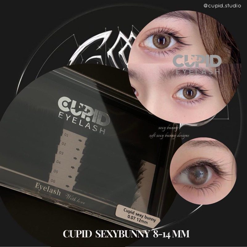🇨🇳พร้อมส่งขนตาจีน Newขนตาแบบใหม่sexybunny 0.07mm
