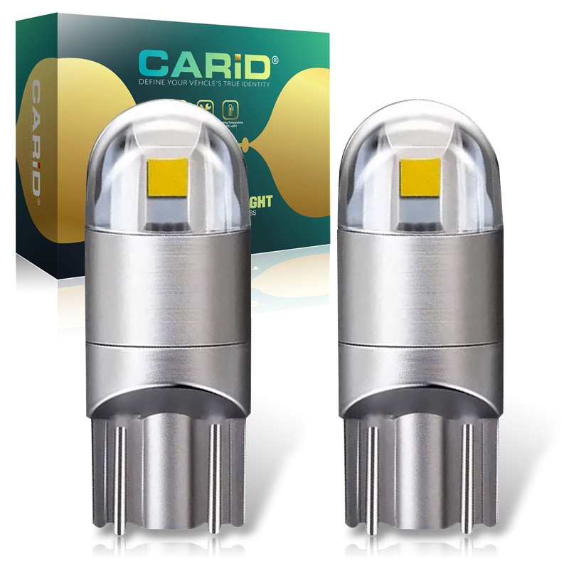 CARiD T10 LED W5W WY5W หลอดไฟ LED 3030 SMD 168 194 อุปกรณ์เสริมในรถยนต์ไฟอ่านหนังสือไฟ 12V 6000K ป้ายทะเบียนรถยนต์