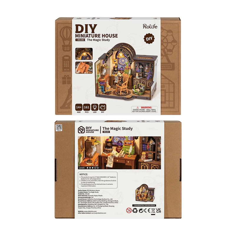 Rolife DIY Miniature Dollhouse – The Magic Study โมเดลบ้าน ตัวต่อไม้ บ้านตุ๊กตา | ของแต่งบ้าน ของเล่นศิลปะ DIY ราคา ถูกที่สุด ดีลบีเคเค แกลเลอรีภาพที่ 6