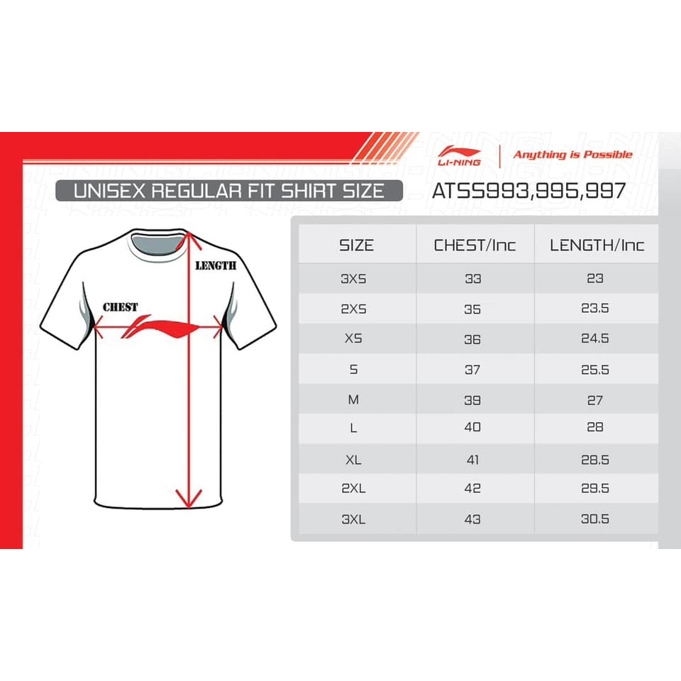 【 ของแท้ 💯% 】รุ่นใหม่! เสื้อแบดมินตันคอกลม หลี่หนิง ATSUA Series (ATSUA)